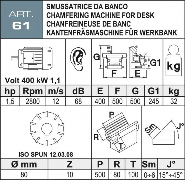 Kantenfräsmaschine Aceti ART 61
